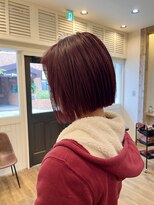 アンカーバイナチュラル(anchor by natural)&nbsp;ボブ/ブリーチカラー/ボルドーカラー