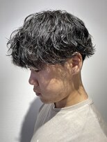 アッシュ 浦安店(Ash)&nbsp;波巻きツイストスパイラルパーマ前下がり刈り上げマッシュ