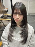 顔周りレイヤー/艶カラー/透明感カラー/髪質改善
