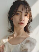 メルバ(Melva)&nbsp;黒髪/ボブルフ/ネビージュ/小顔/ワンレン/カット/髪質改善/前髪