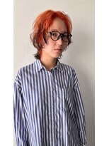 ペスカケイクリエイティブ(PESCA K-CREATIVE)&nbsp;オレンジグラデーション×ブラックエンズマレット