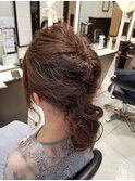 ヘアアレンジ/結婚式ヘアアレンジ/結婚式セット/アップスタイル