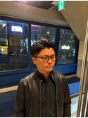 センターパート×艶感スタイル