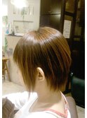 縮毛矯正ショートボブ