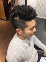 ジーキャトル(G-quatre)&nbsp;バーバー風リーゼントパーマ！