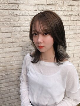 美容室 パルス 静岡鷹匠店(PALS) ダークグレージュ（イヤリングカラー付き）