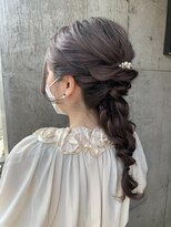 編みおろしヘアセット