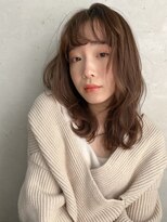 ロンドプランタン 恵比寿(Lond Printemps)&nbsp;ふんわりベビーバング/ショコラベージュミディ