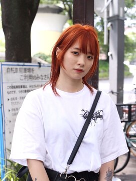 ノブレス(NOBLESSE) ウルフカット/オレンジカラー/nagata