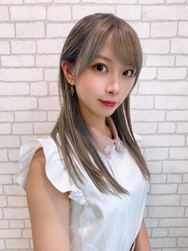 リア(Lia by KENJE) Lia＆汐見悠佑　透明感カラー＆ストレート♪