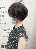 【morio】札幌ショート 丸みがかわいい透け感ショート