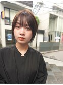 大人かわいい10代20代30代ショードボブ丸みショート