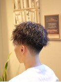ソフトツイストパーマ×フェードカット