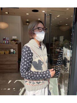 ミューズ バイ ケンジ(MUSE by KENJE) お洒落ママさんのハイトーンボブ