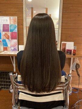 ピールアーク(peal ark) 20代30代40代髪質改善カラーアッシュベージュ艶感ストレート