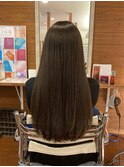 20代30代40代髪質改善カラーアッシュベージュ艶感ストレート