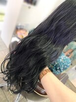 クレアーレ(creare) ブルー系ブラックの暗髪作り♪ロングヘアーは水分潤う艶髪で差を