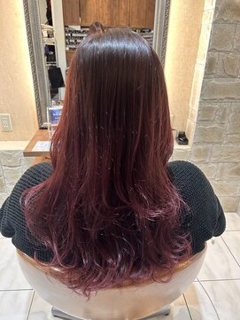 マイノリティー(Minority Produced By TOPHAIR) ブリーチ無し　バーガンディー