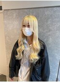 #名古屋#栄#プルエクステ#ハイトーン#ブロンド#ロング#10代#20代