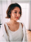 大人レイヤーボブスタイル