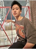 刈り上げツーブロックアップバングショートビジネスメンズヘア
