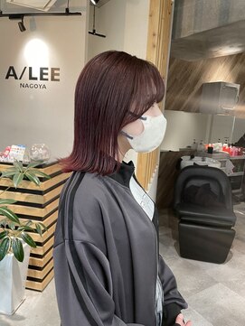 アイリー 名古屋(A/LEE) グラデーション／暖色カラー／ボブ