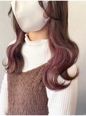 インナーカラー×ピンクラベンダー