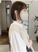 名古屋ボブ名古屋カラーくすみベージュグレージュオリーブカラー