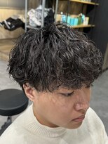 ビカムメンズヘアー 栄店(become men's hair)&nbsp;波巻きスパイラルパーマ/刈り上げないマッシュ/名古屋/栄/メンズ