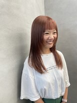 ファイブバイジエクト 堀江(FIVE by The Ect)&nbsp;顔まわりレイヤー　ピンクオレンジ　ピレンジ　オン眉 s