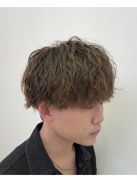 アッシュ 八王子店(Ash) ブリーチカラー & 波巻きスパイラルパーマ