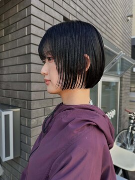 テンション(tension) 切りっぱなしボブミニボブワンレンボブフラットボブ札幌大通駅