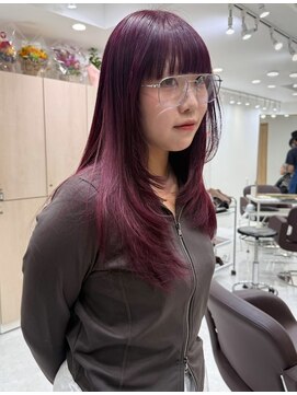 シェリムボート(Cherim boat) 【Sakina指名】ピンクカラー/ワインレッド/レイヤーカット/暖色