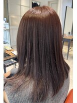 シオ 流山おおたかの森(Sio)&nbsp;髪質改善水素アプトグロスピンクブラウンカラー