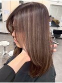 ハイライトバレイヤージュダブルカラーケアブリーチ20代30代