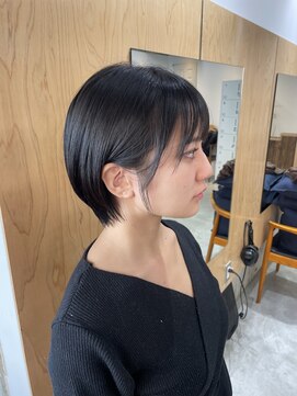 暗めカラー×フェイスフレーミング×デザインカラー