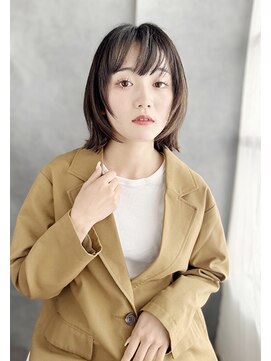 【月1メンテ】白髪染めリタッチでも透明感カラー