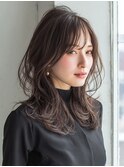 透明感あふれる☆暗髪でも重くないエアリーレイヤーロング