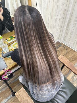 ヘアスタジオワン 藤沢店(HAIR STUDIO ONE) アンブレラカラー×ピンクグレージュ