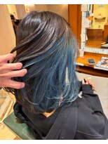 グランアージュルポ 北千住(grandage repos) インナーカラーブルー