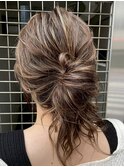 大人レイヤーカット白髪ぼかし脱白髪染め40代50代60代