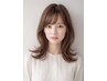『透明感、ツヤ◎』透明感カラー+カット+髪質改善トリートメント　￥14850