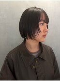 顔まわりレイヤーミニボブ