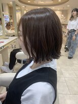 アッシュ 千歳烏山店(Ash) ハッシュレイヤーミルクティーピンクベージュレイヤーカット触覚
