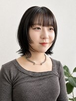 レクタ(recta)&nbsp;大人30代透け感ブラックのミニボブウルフ