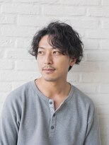 ルシード スタイル リコット(Lucido Style Ricotto) ニュアンスパーマ爽やかナチュラルくせ毛風メンズパーマ眉毛