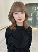 大人カワイイくびれヘア/透明感ベージュ
