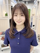 シダ(sida)&nbsp;10代20代30代　ハッシュカットレイヤー　ココアブラウン