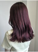 【塚本】ブリーチなしダブルカラーボルドーピンク暖色カラー