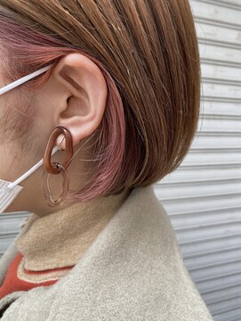 ルーカス(LUCAS) インナーカラー×ピンク